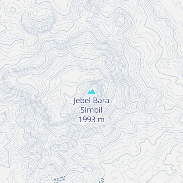 Map of Jebel Bara Simbil