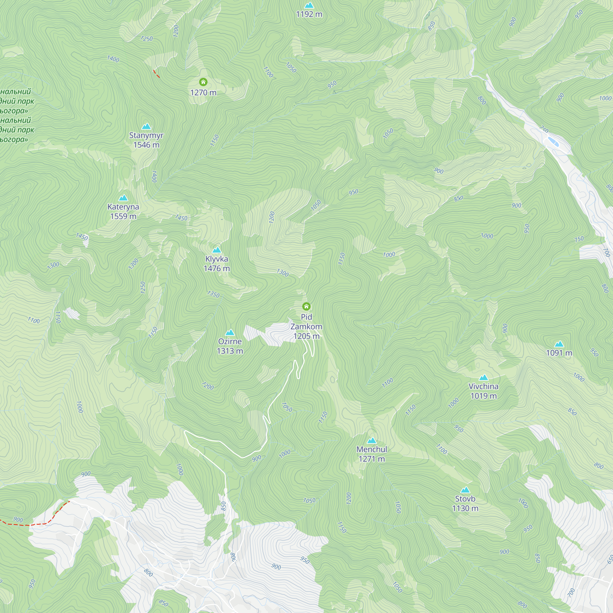 Pid Zamkom map