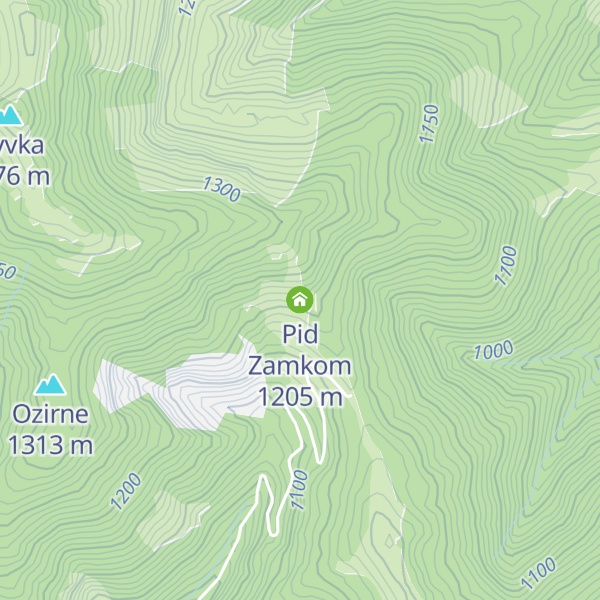 Map of Pid Zamkom