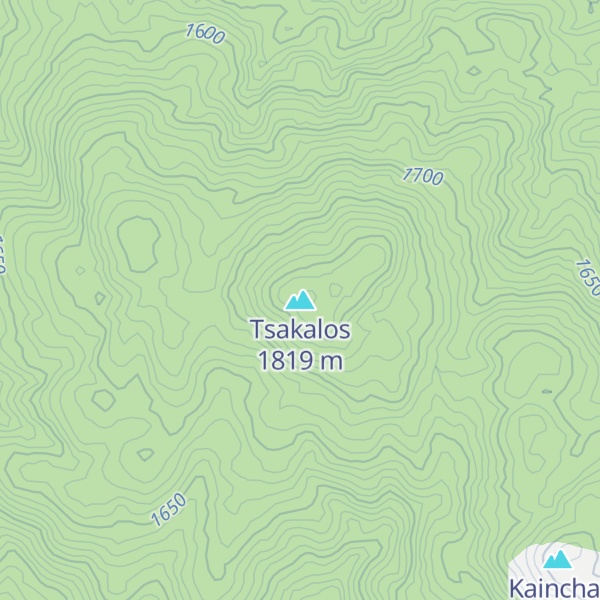 Map of Tsakalos