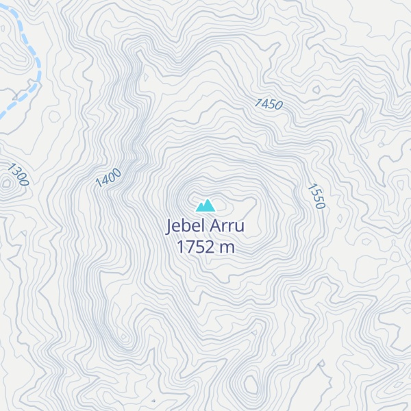 Map of Jebel Arru