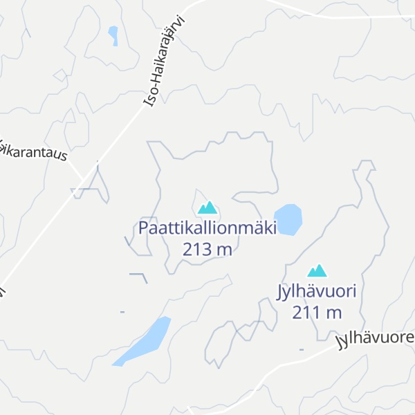 Map of Paattikallionmäki