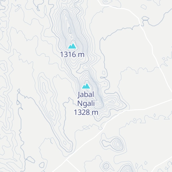 Map of Jabal Ngali