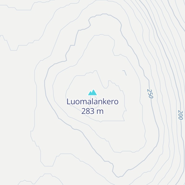 Map of Luomalankero