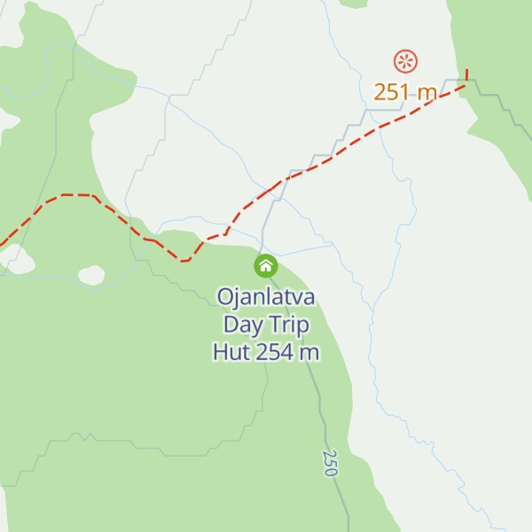 Map of Ojanlatva Day Trip Hut