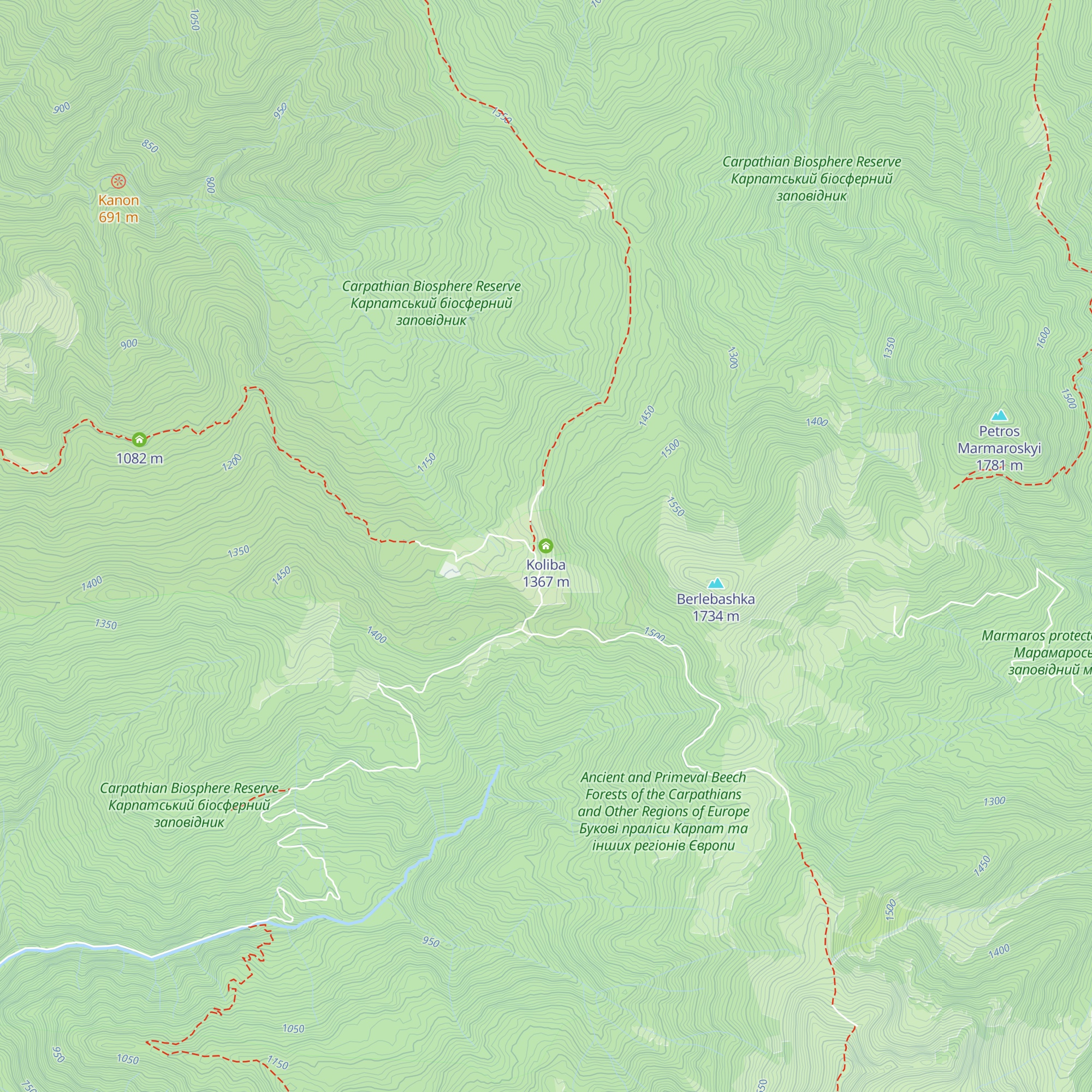 Koliba map