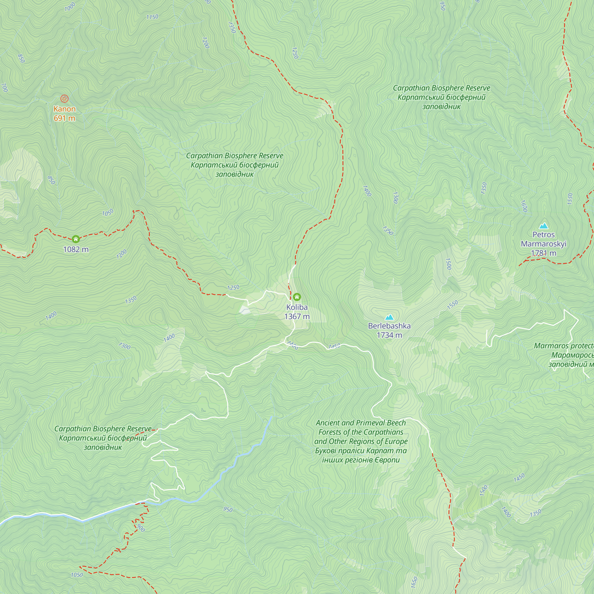 Koliba map