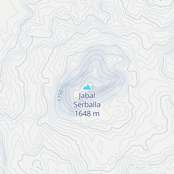 Map of Jabal Serballa