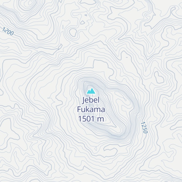 Map of Jebel Fukama