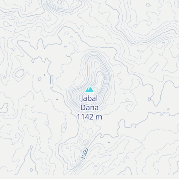 Map of Jabal Dana