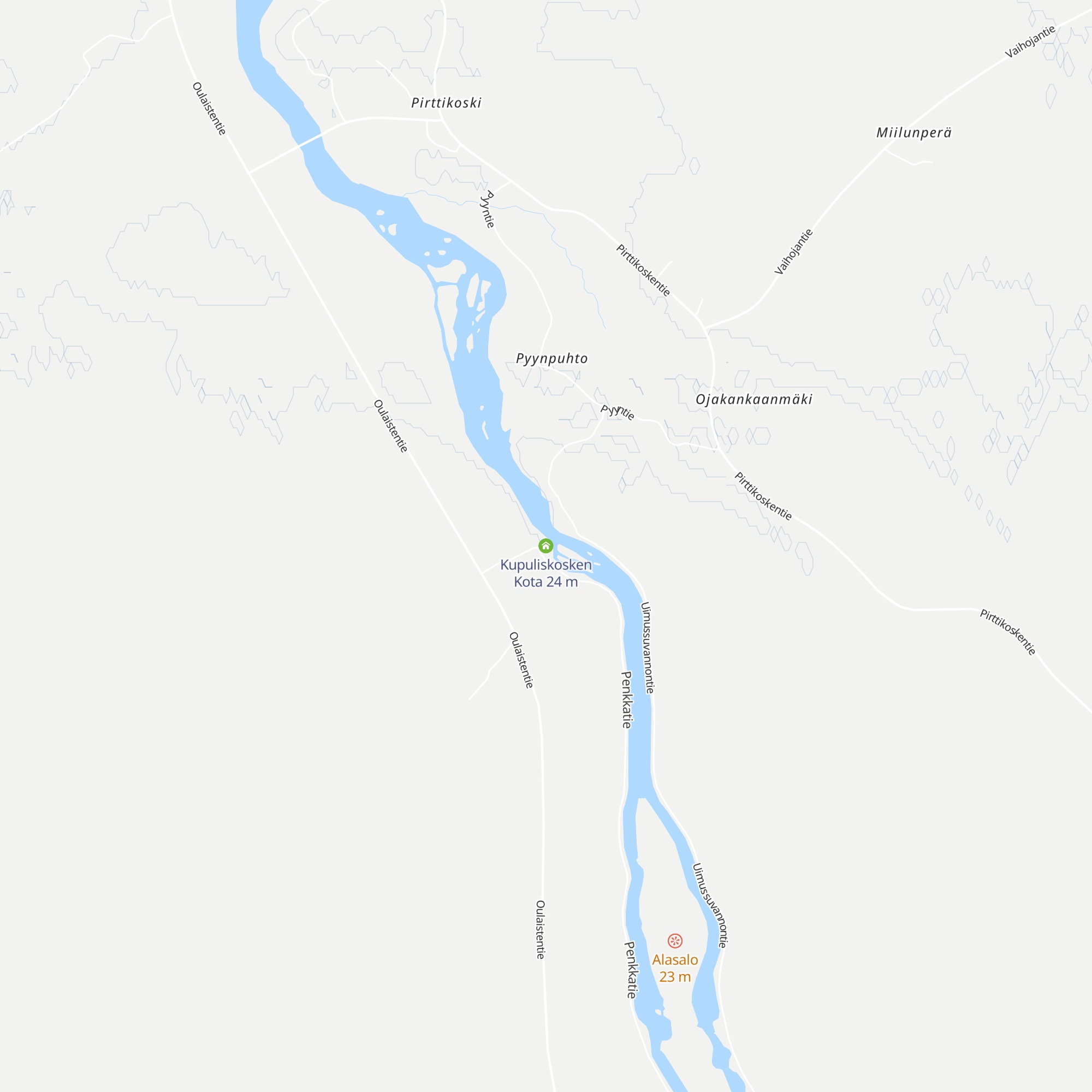 Kupuliskosken Kota map