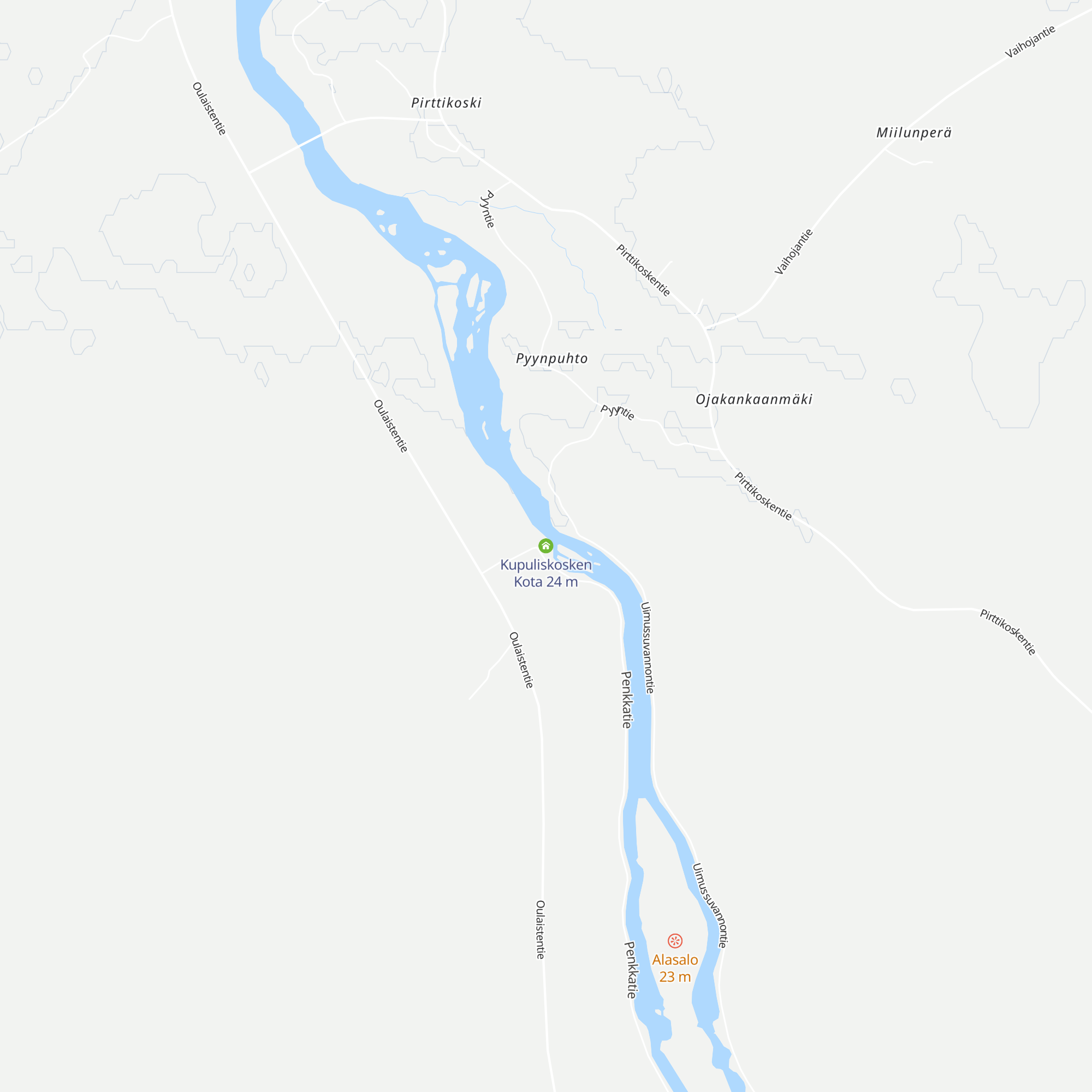 Kupuliskosken Kota map
