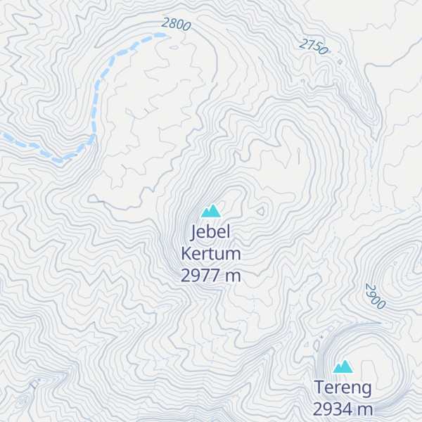 Map of Jebel Kertum