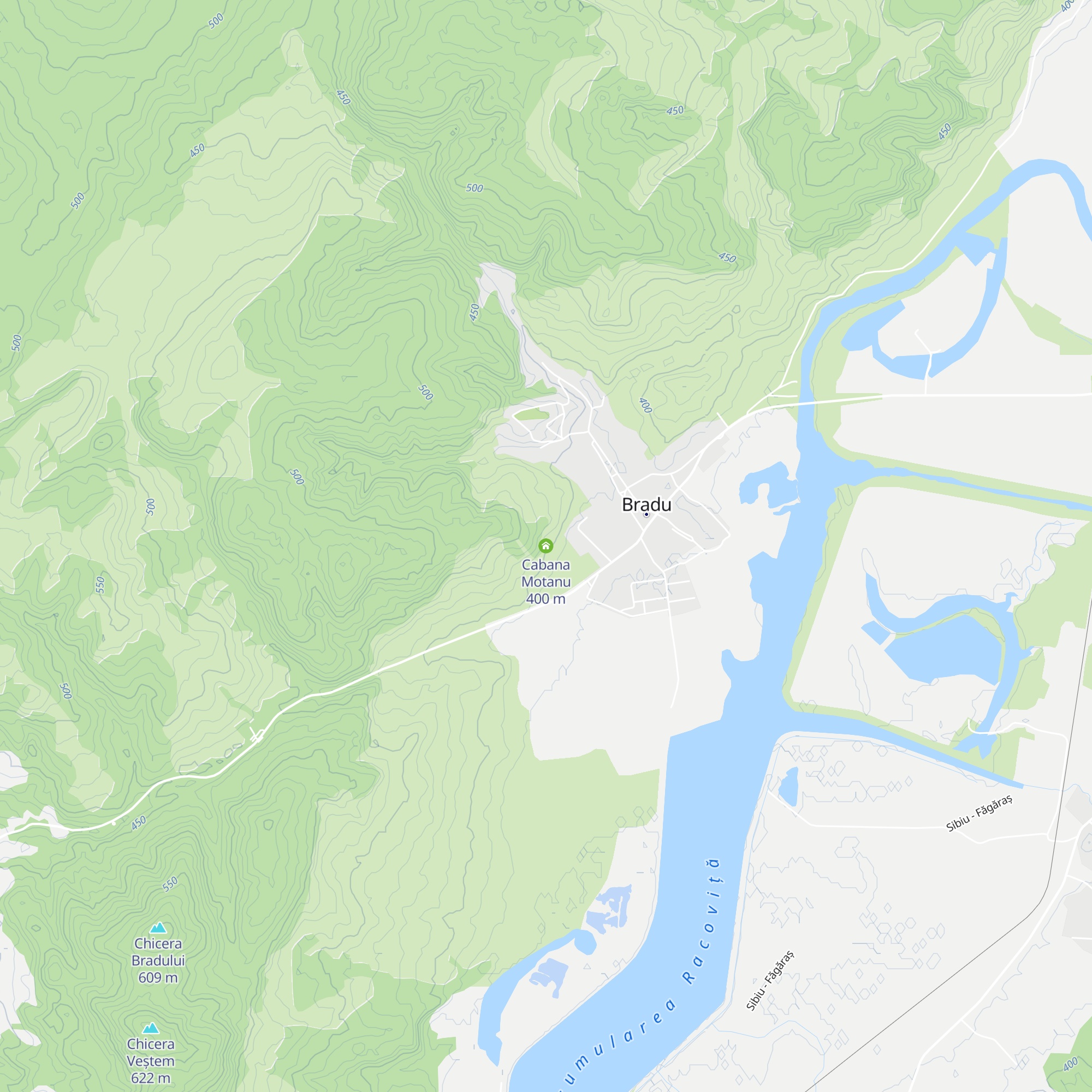 Cabana Motanu map