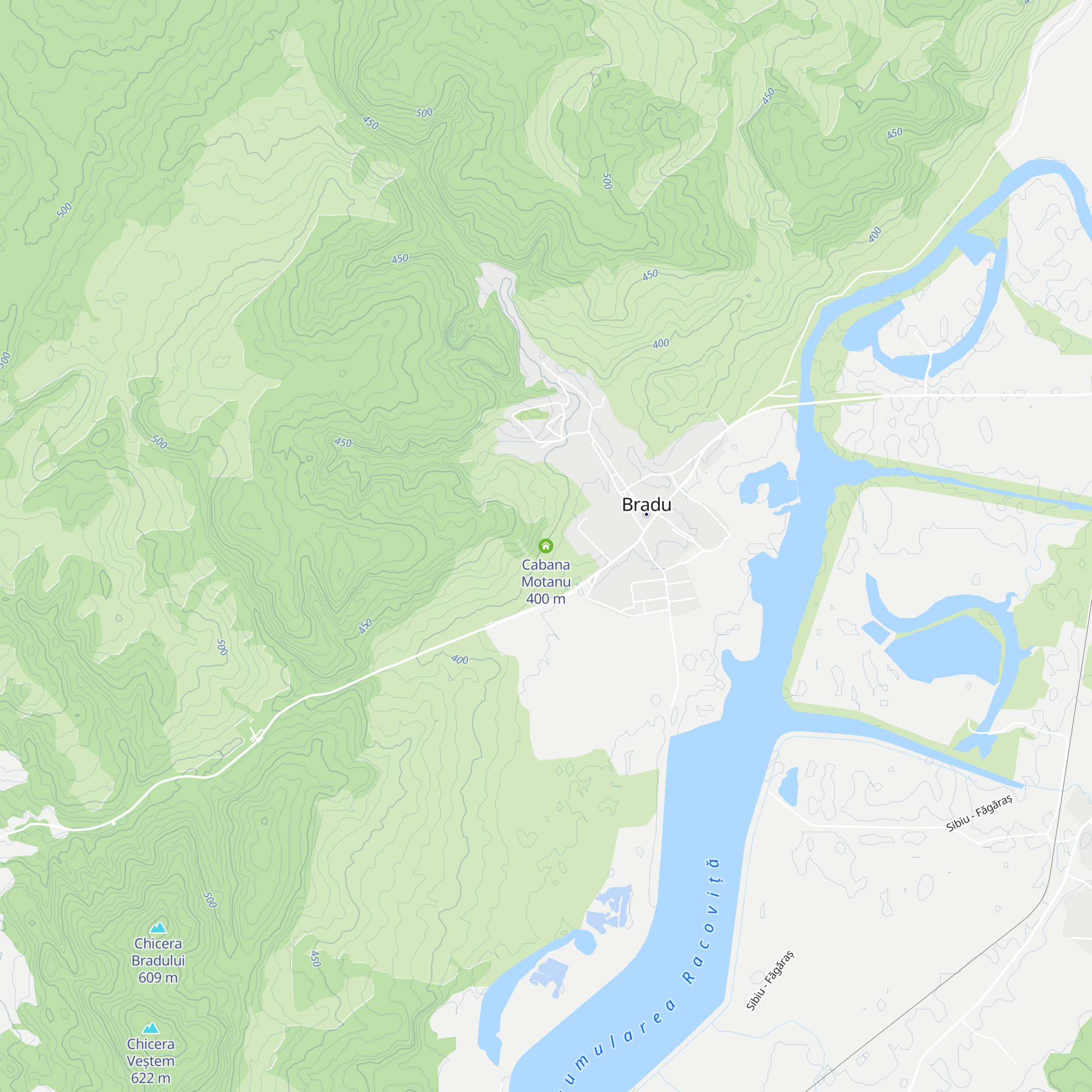 Cabana Motanu map