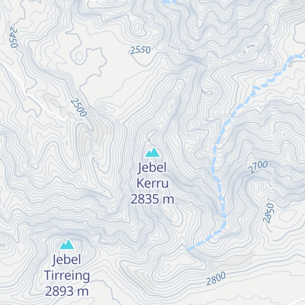 Map of Jebel Kerru