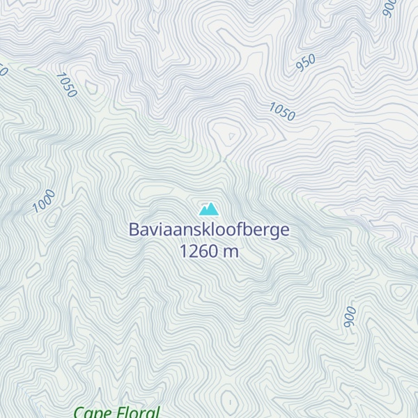 Map of Baviaanskloofberge