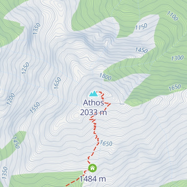 Map of Athos