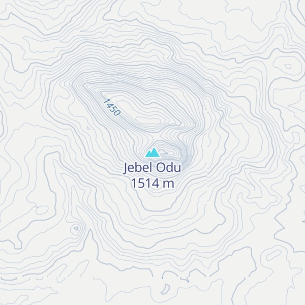 Map of Jebel Odu