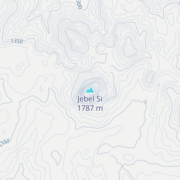 Map of Jebel Si