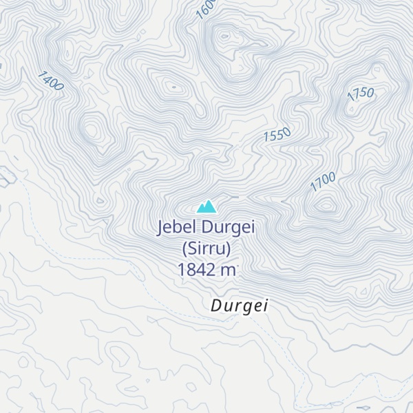 Map of Jebel Durgei (Sirru)