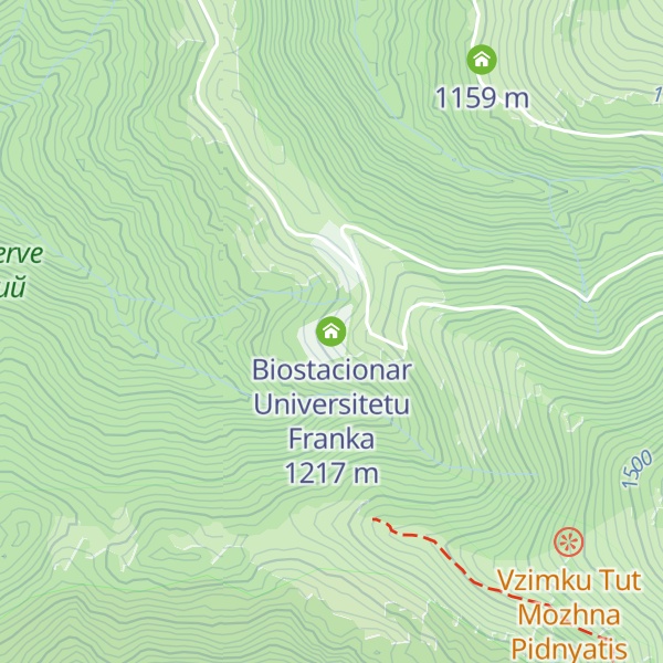 Map of Biostacionar Universitetu Franka