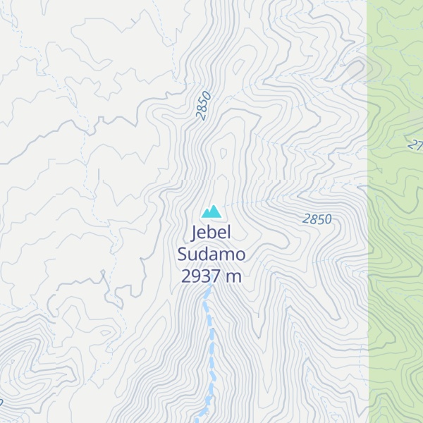 Map of Jebel Sudamo