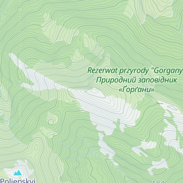 Map of Kozii Gorgan