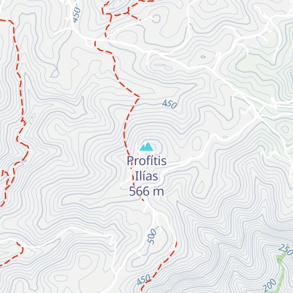 Map of Profítis Ilías