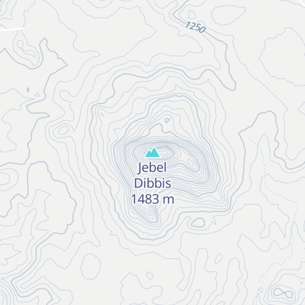 Map of Jebel Dibbis