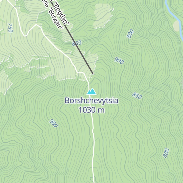 Map of Borshchevytsia