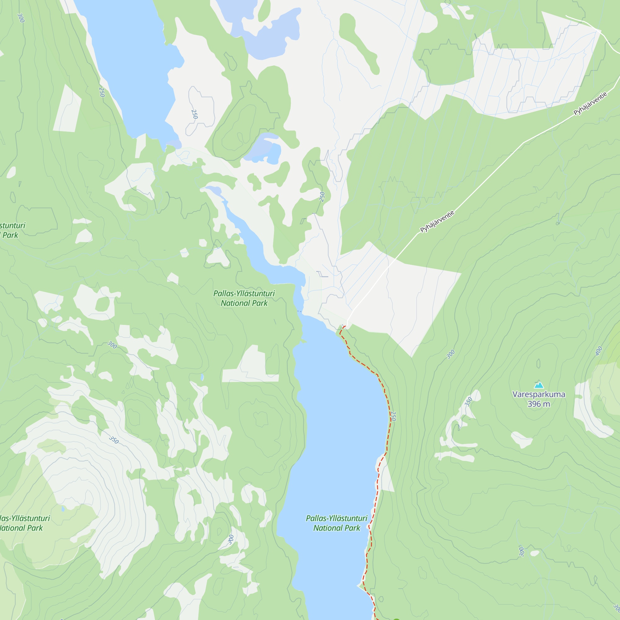 Pyhäjärvi kota map