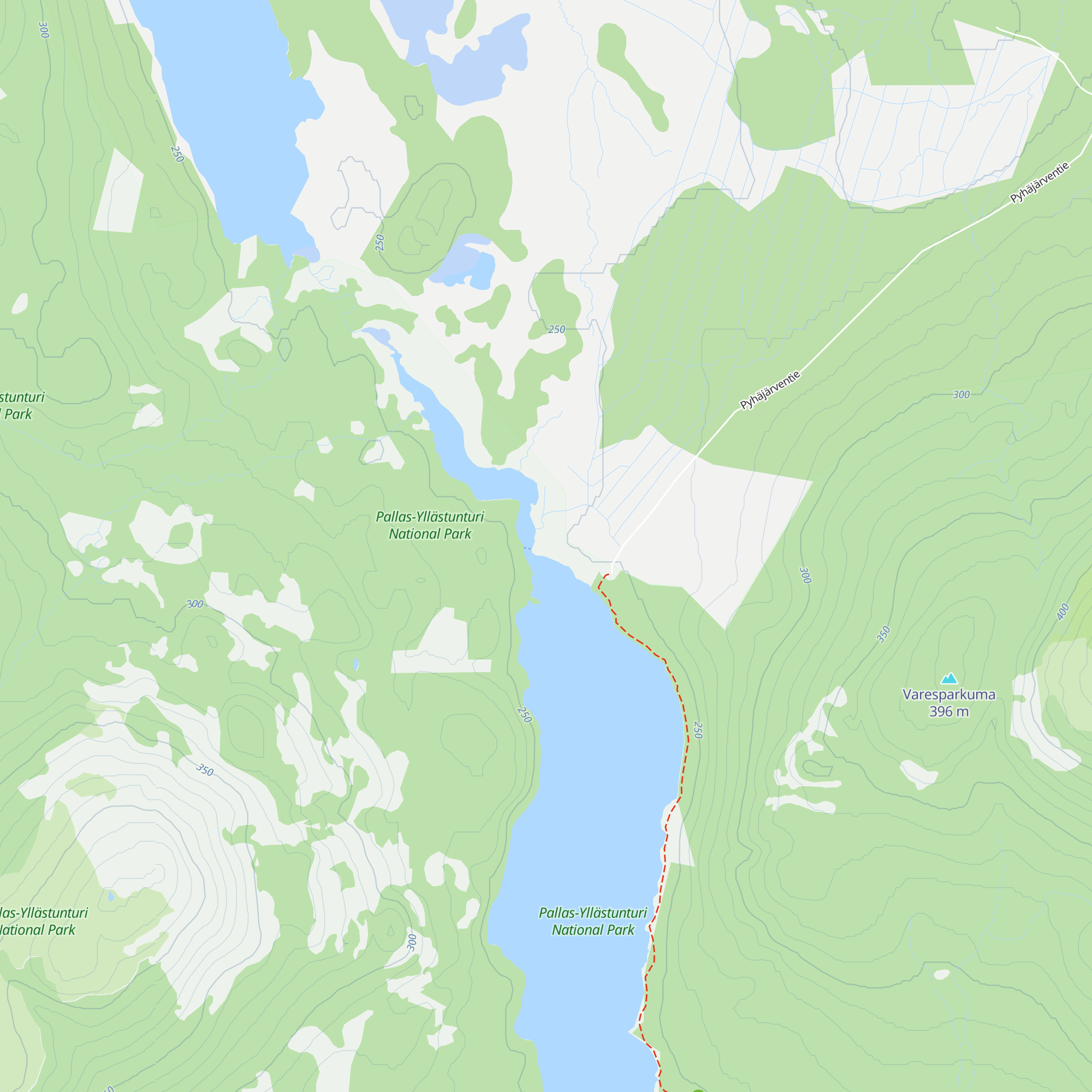 Pyhäjärvi kota map