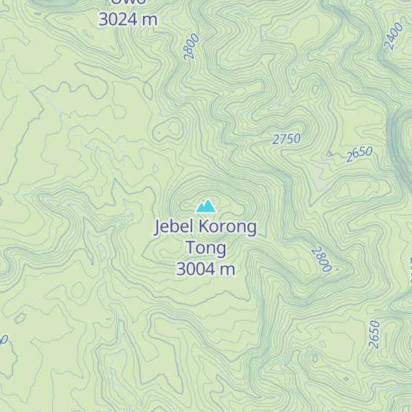 Map of Jebel Korong Tong