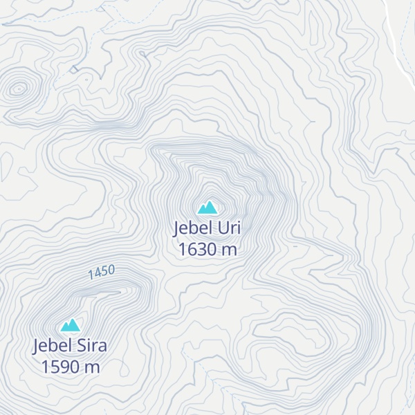 Map of Jebel Uri