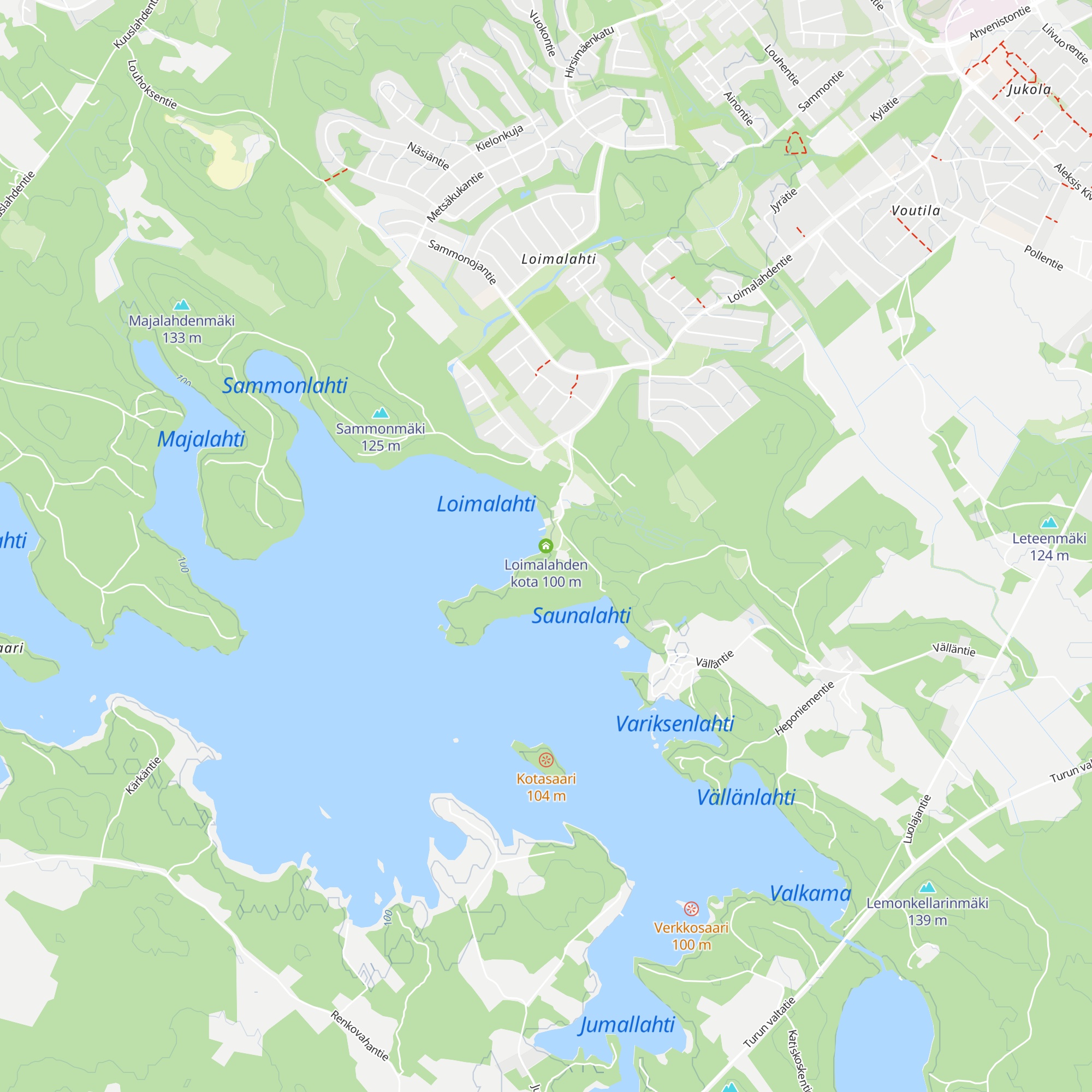 Loimalahden kota map