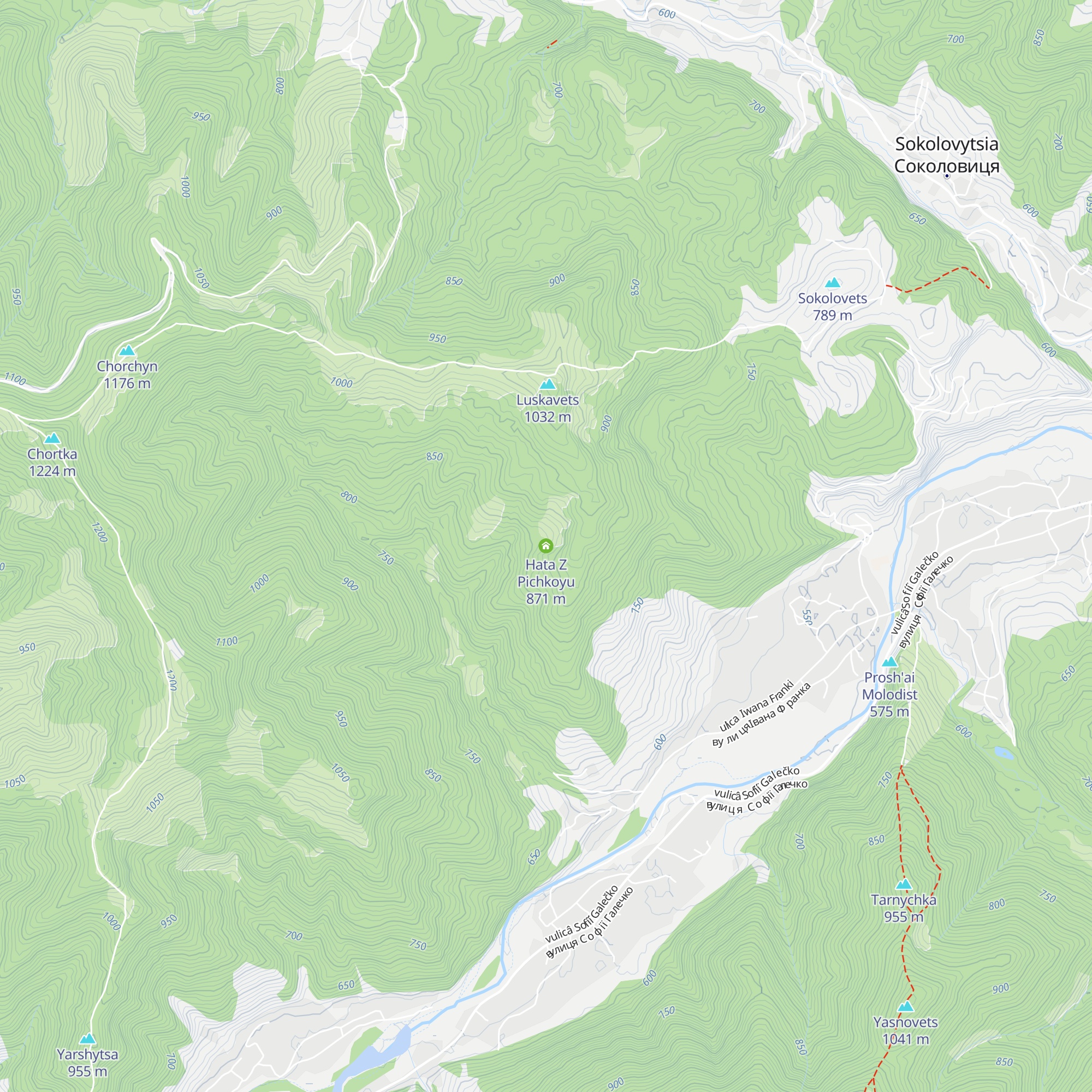 Hata Z Pichkoyu map