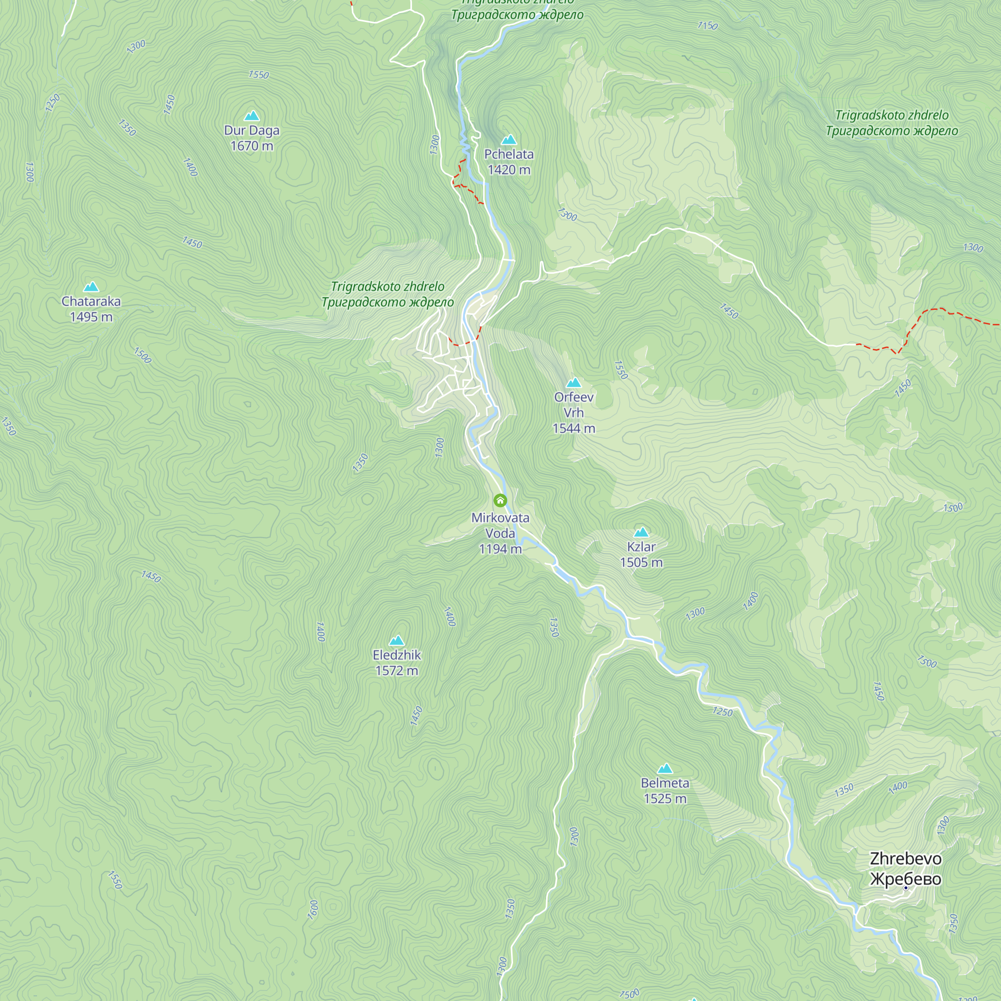 Mirkovata Voda map