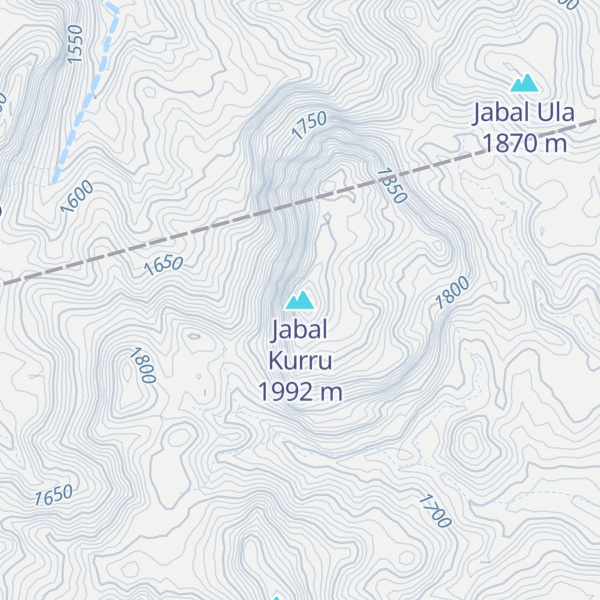 Map of Jabal Kurru