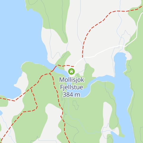 Map of Mollisjok Fjellstue