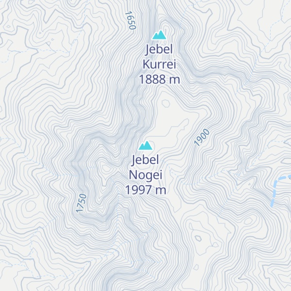 Map of Jebel Nogei