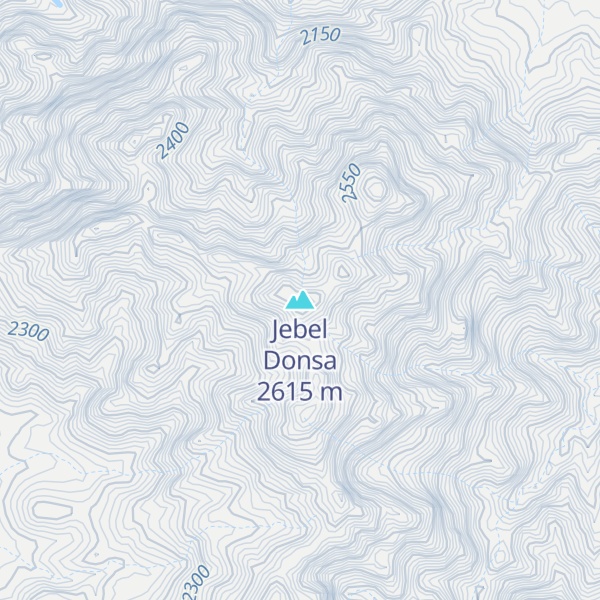 Map of Jebel Donsa
