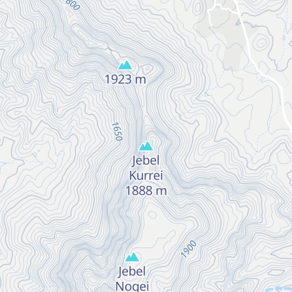Map of Jebel Kurrei