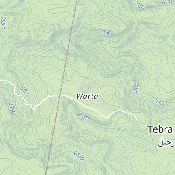 Map of Jebel Walla