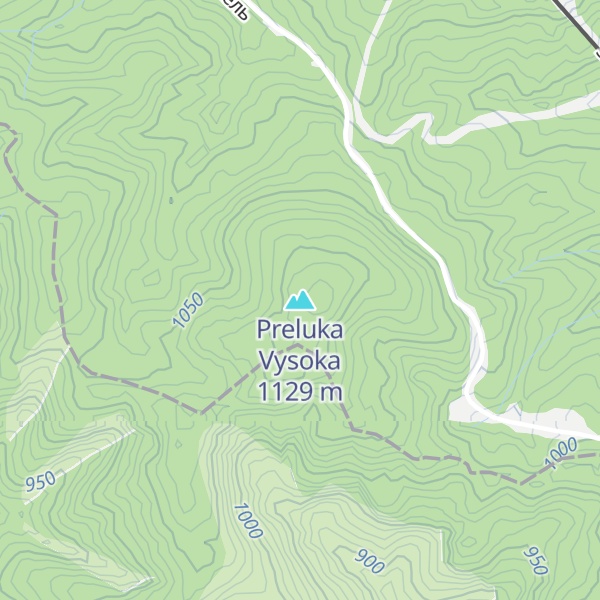 Map of Preluka Vysoka