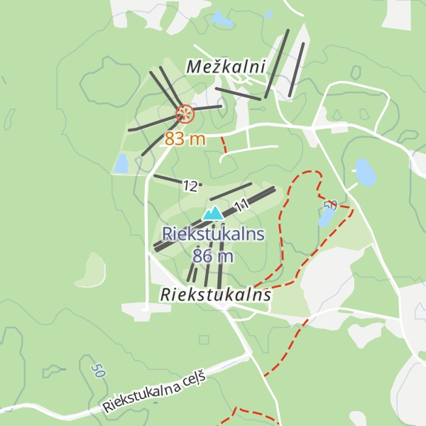 Map of Riekstukalns