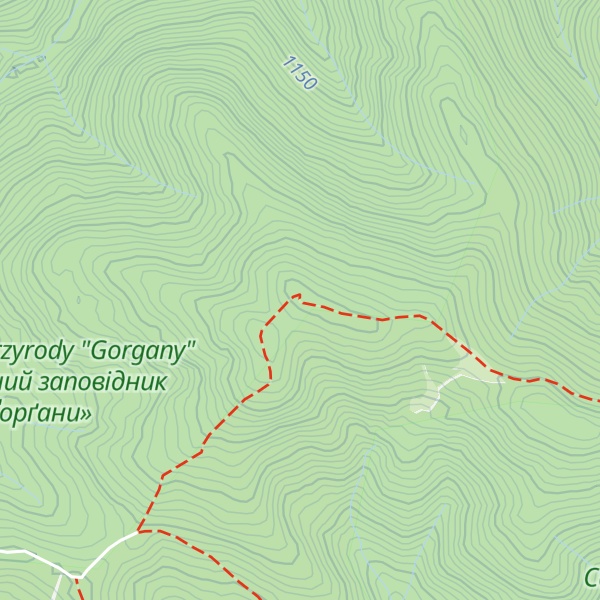 Map of Babyn Pohar