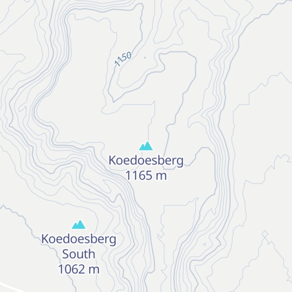 Map of Koedoesberg