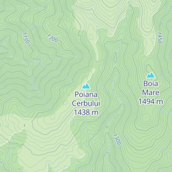 Map of Poiana Cerbului