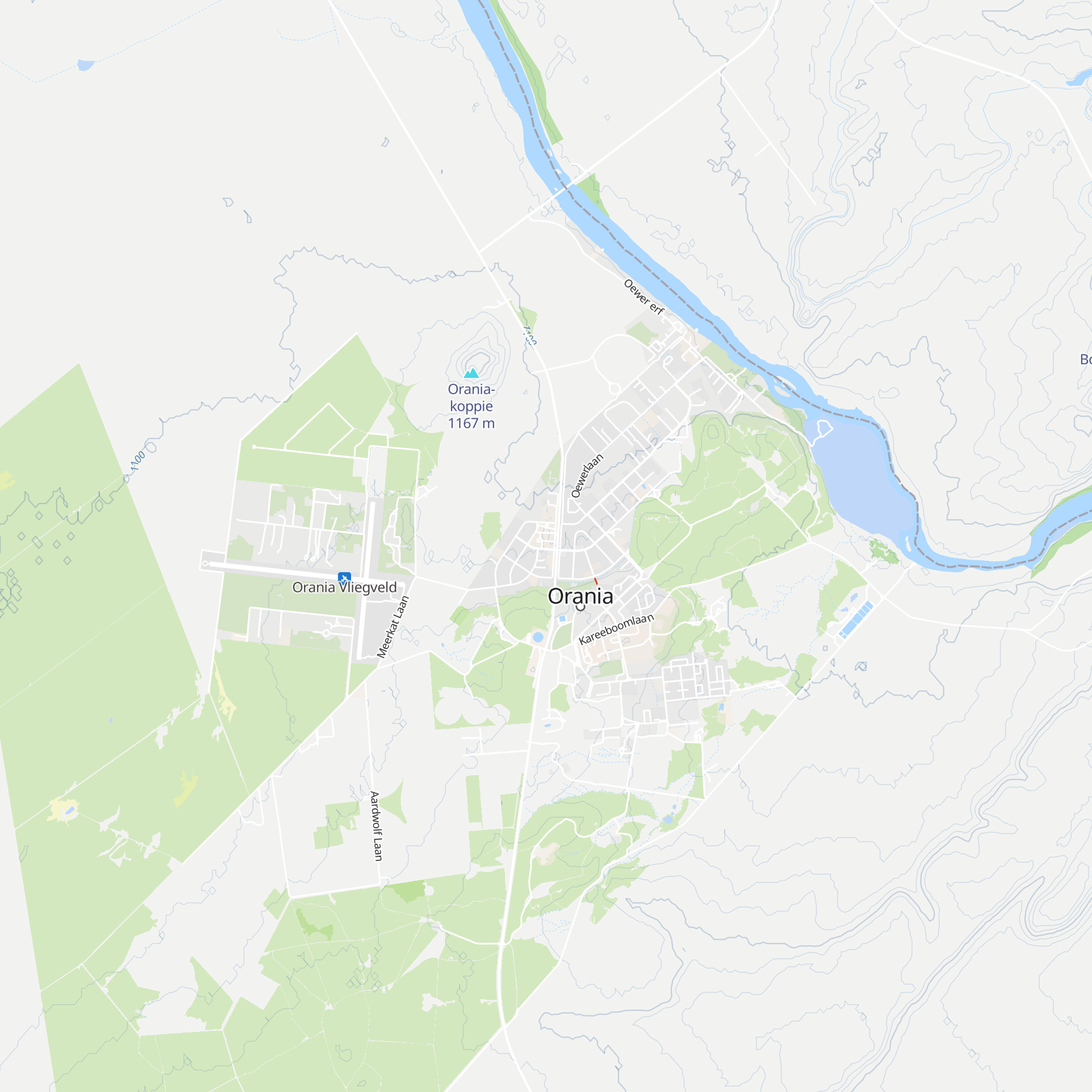 Orania Inligtingskantoor map